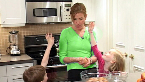 Aunt Jess cooking with kids